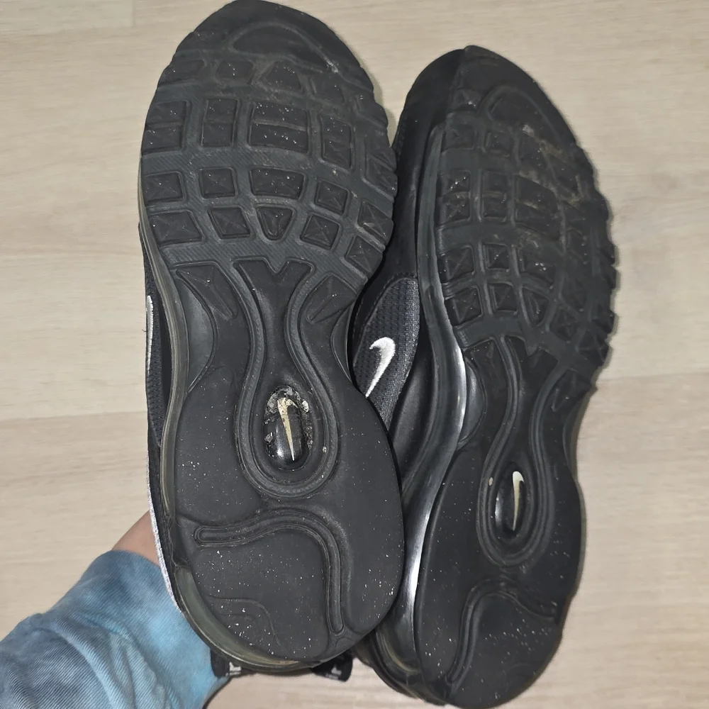 Nike Air Max 97 All Black‎ Sneakers Size 7Y Shoes